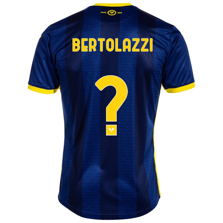 Uomo Maglia Giovanni Bertolazzi #0 Marina Militare Kit Gara Home 2023/24 Maglietta