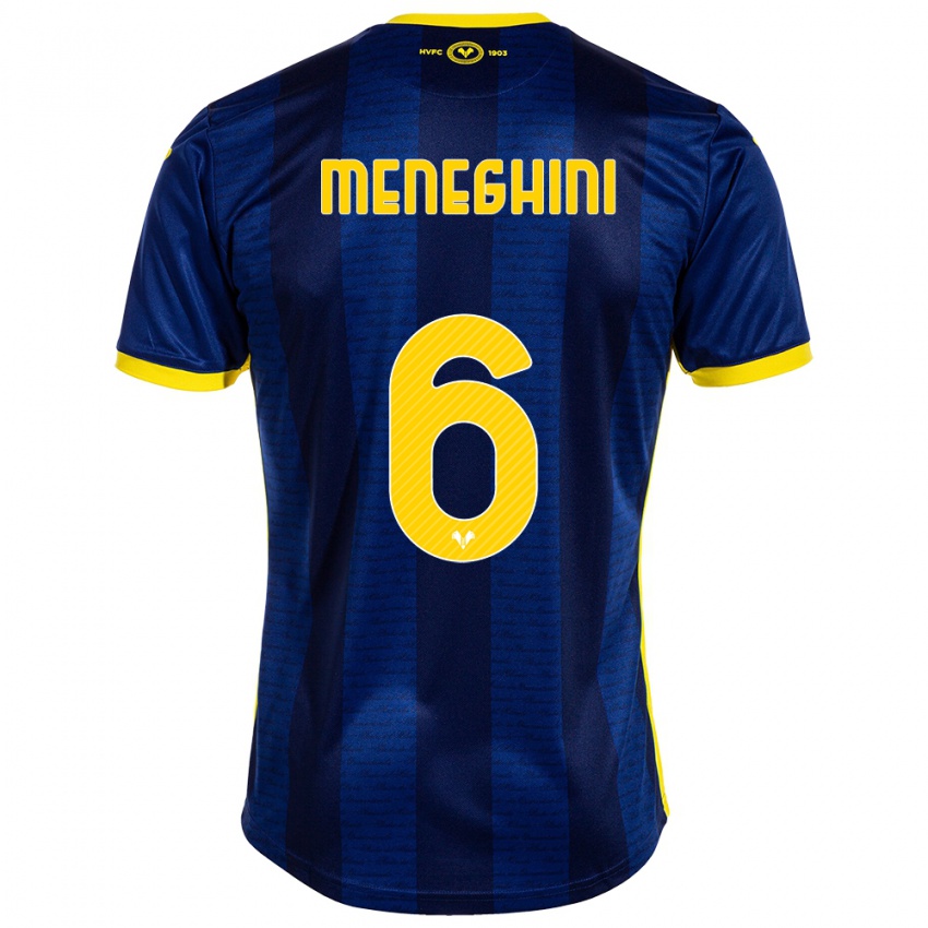 Uomo Maglia Sofia Meneghini #6 Marina Militare Kit Gara Home 2023/24 Maglietta