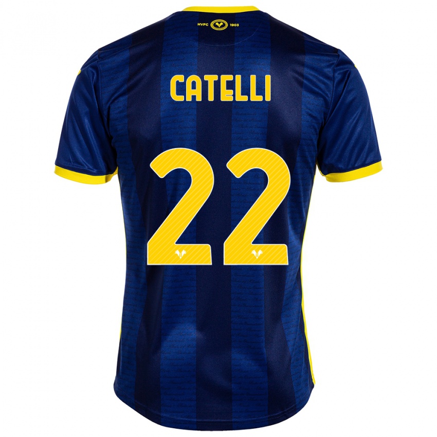 Uomo Maglia Anna Catelli #22 Marina Militare Kit Gara Home 2023/24 Maglietta