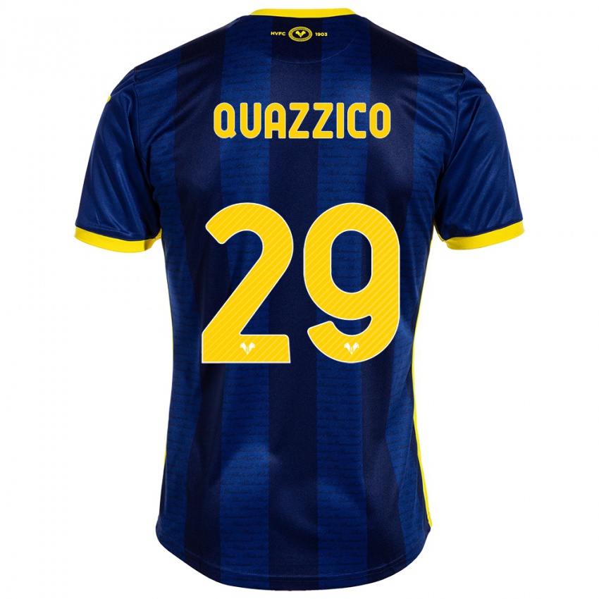 Uomo Maglia Francesca Quazzico #29 Marina Militare Kit Gara Home 2023/24 Maglietta