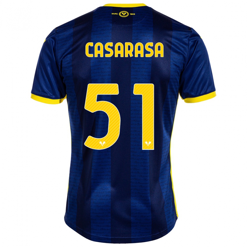 Uomo Maglia Asia Casarasa #51 Marina Militare Kit Gara Home 2023/24 Maglietta