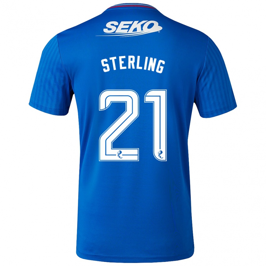 Uomo Maglia Dujon Sterling #21 Blu Kit Gara Home 2023/24 Maglietta