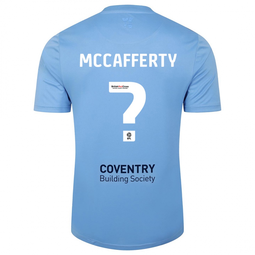 Uomo Maglia Lewys Mccafferty #0 Cielo Blu Kit Gara Home 2023/24 Maglietta