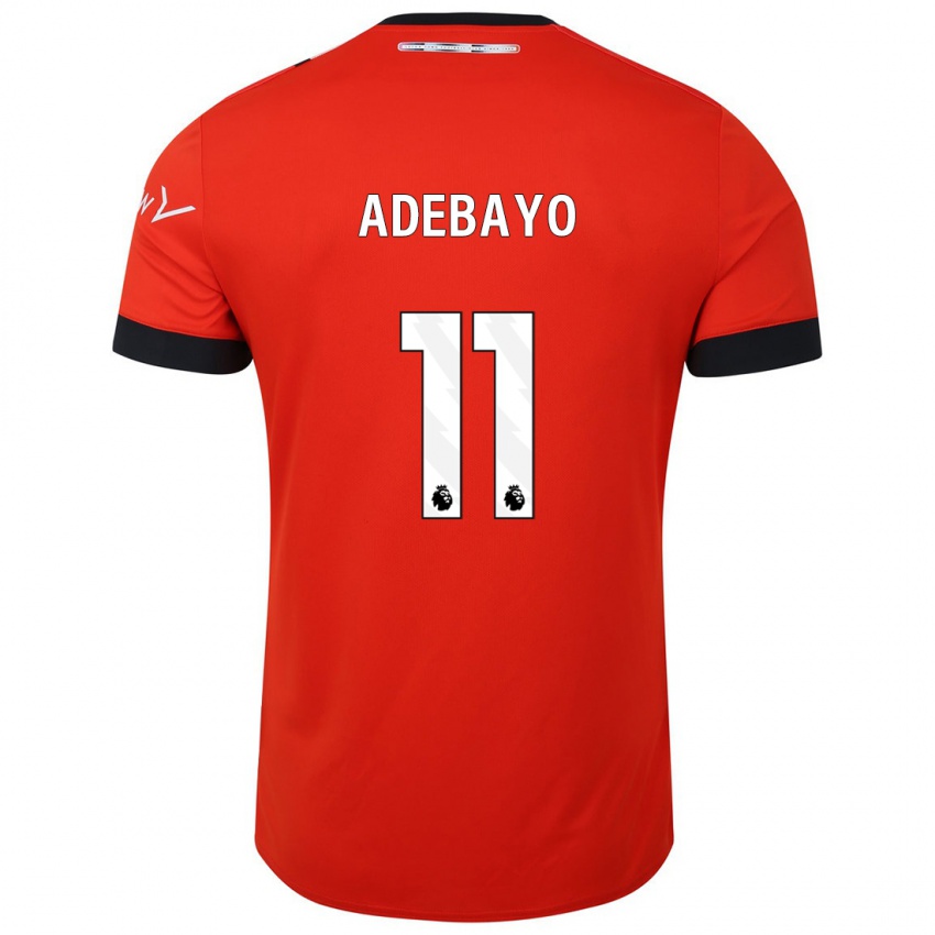 Uomo Maglia Elijah Adebayo #11 Rosso Kit Gara Home 2023/24 Maglietta