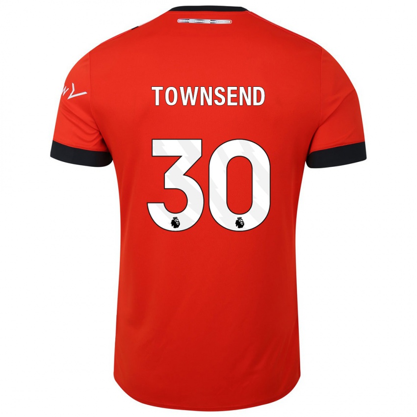 Uomo Maglia Andros Townsend #30 Rosso Kit Gara Home 2023/24 Maglietta