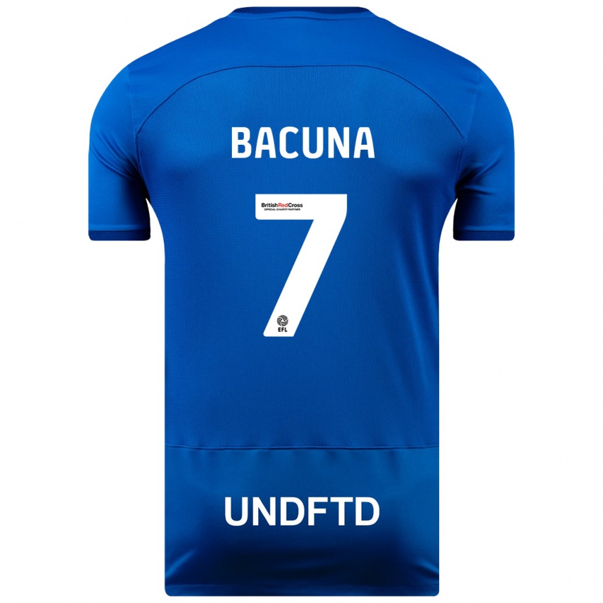Uomo Maglia Juninho Bacuna #7 Blu Kit Gara Home 2023/24 Maglietta