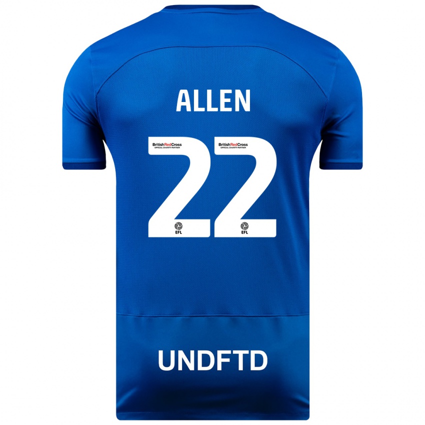 Uomo Maglia Remi Allen #22 Blu Kit Gara Home 2023/24 Maglietta