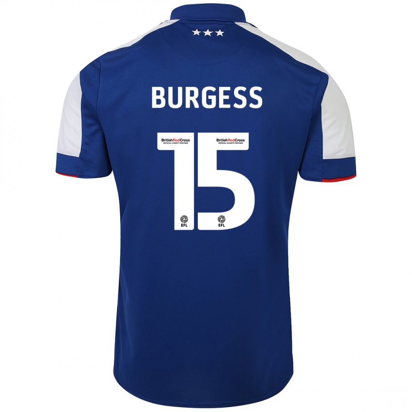 Uomo Maglia Cameron Burgess #15 Blu Kit Gara Home 2023/24 Maglietta