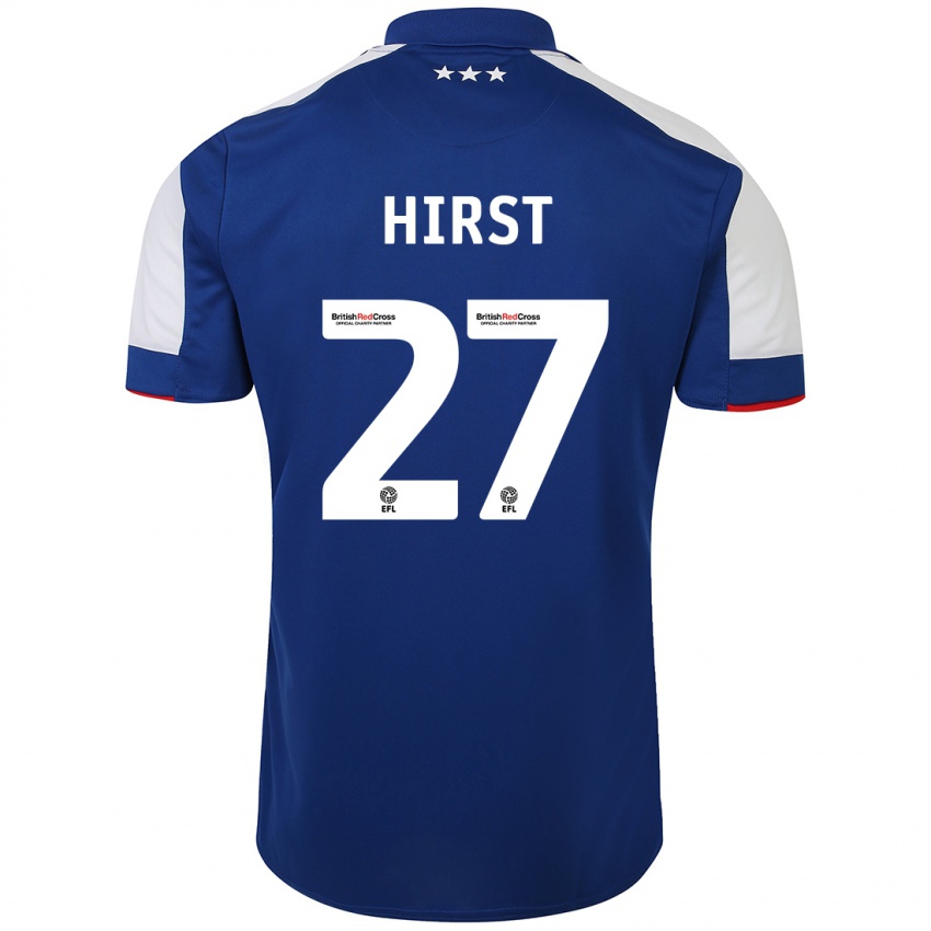 Uomo Maglia George Hirst #27 Blu Kit Gara Home 2023/24 Maglietta