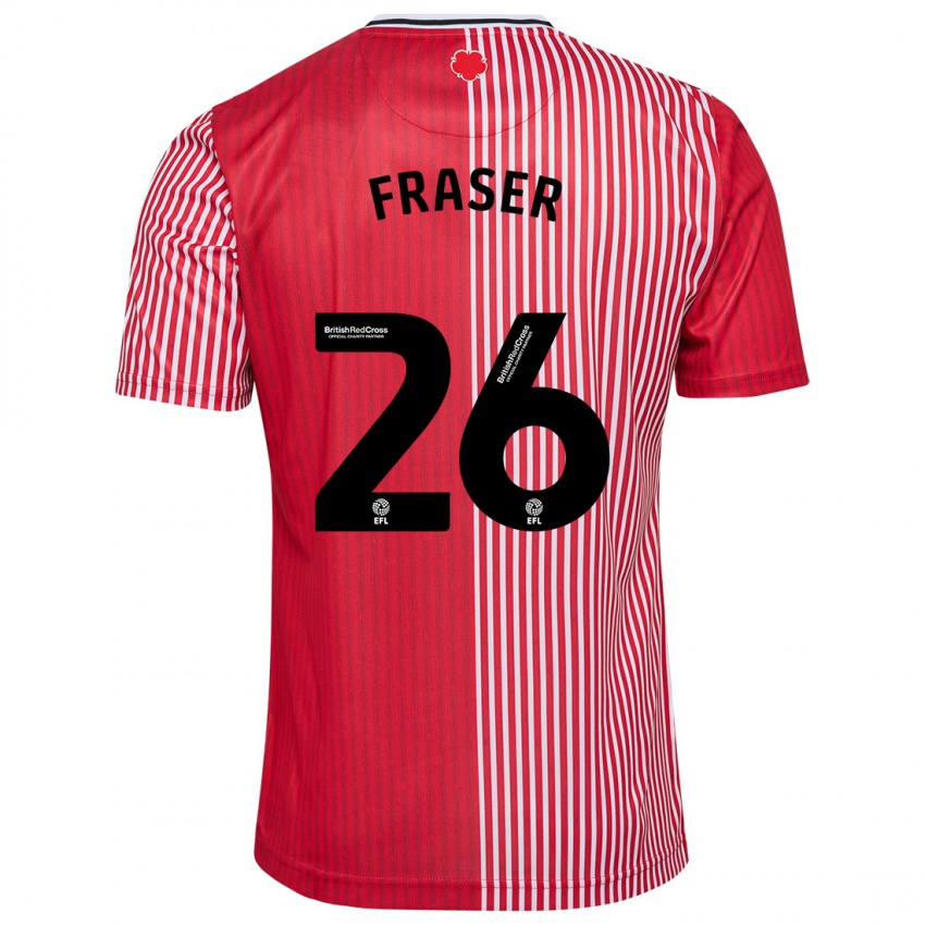 Uomo Maglia Ryan Fraser #26 Rosso Kit Gara Home 2023/24 Maglietta