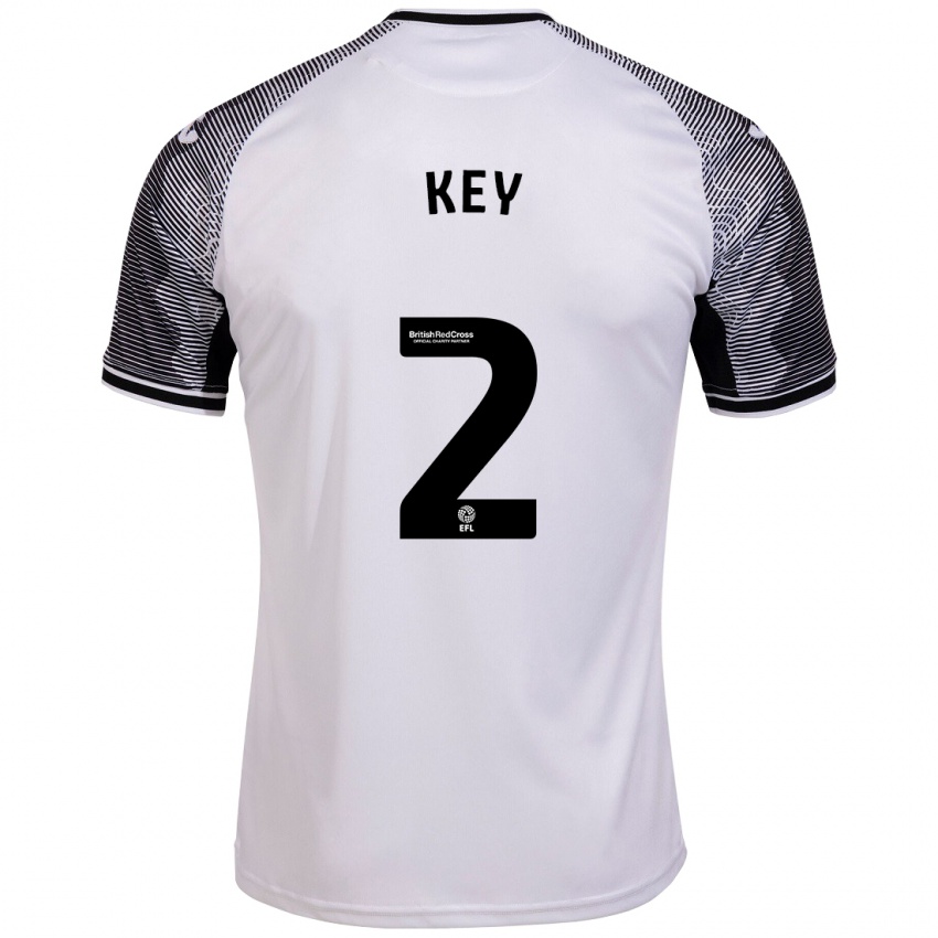 Uomo Maglia Josh Key #2 Bianco Kit Gara Home 2023/24 Maglietta