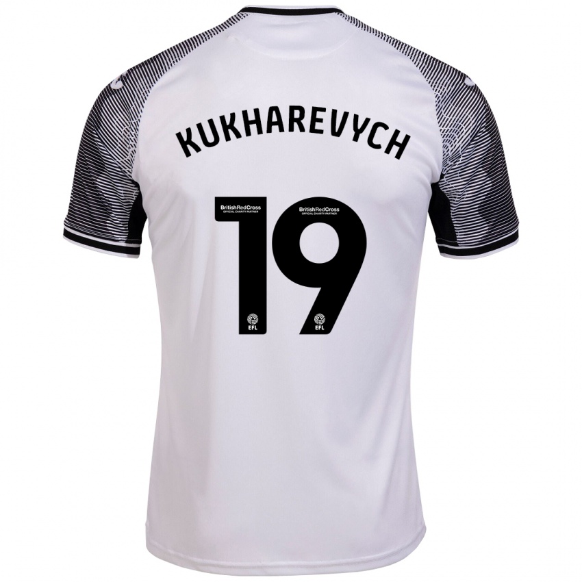 Uomo Maglia Mykola Kukharevych #19 Bianco Kit Gara Home 2023/24 Maglietta