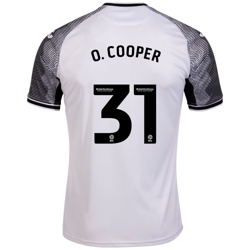 Uomo Maglia Oliver Cooper #31 Bianco Kit Gara Home 2023/24 Maglietta