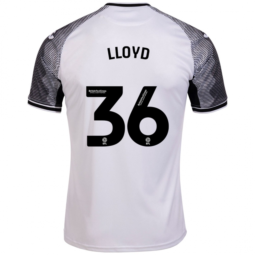 Uomo Maglia Ben Lloyd #36 Bianco Kit Gara Home 2023/24 Maglietta