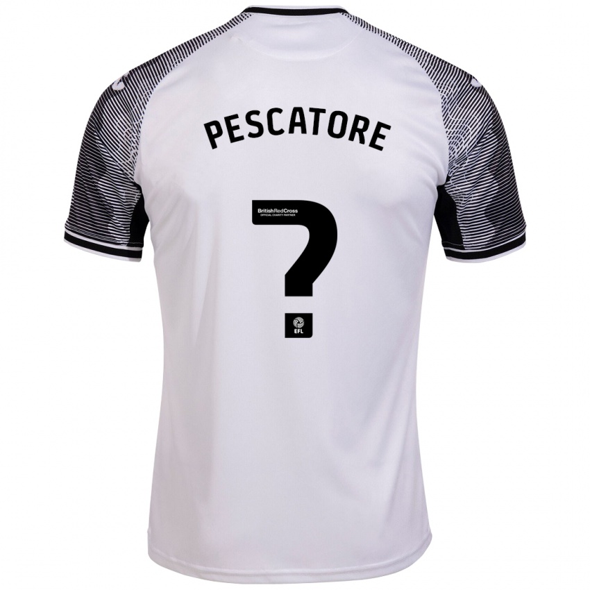 Uomo Maglia Josh Pescatore #0 Bianco Kit Gara Home 2023/24 Maglietta