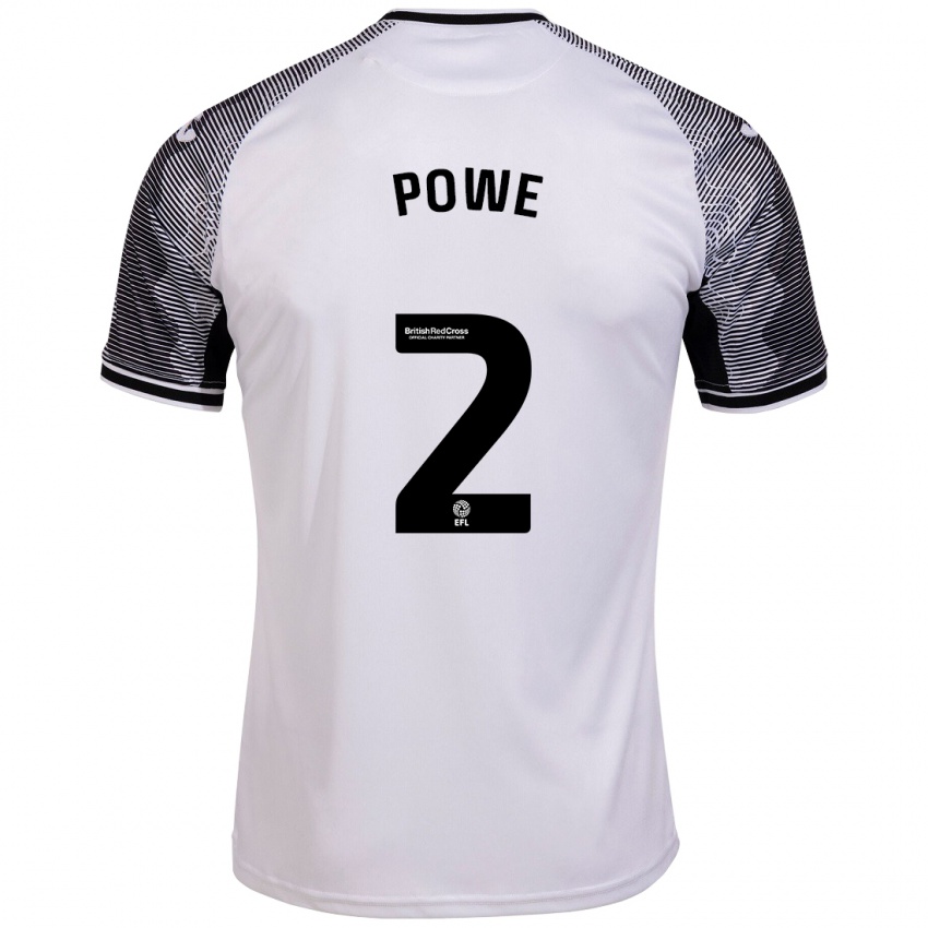 Uomo Maglia Alicia Powe #2 Bianco Kit Gara Home 2023/24 Maglietta