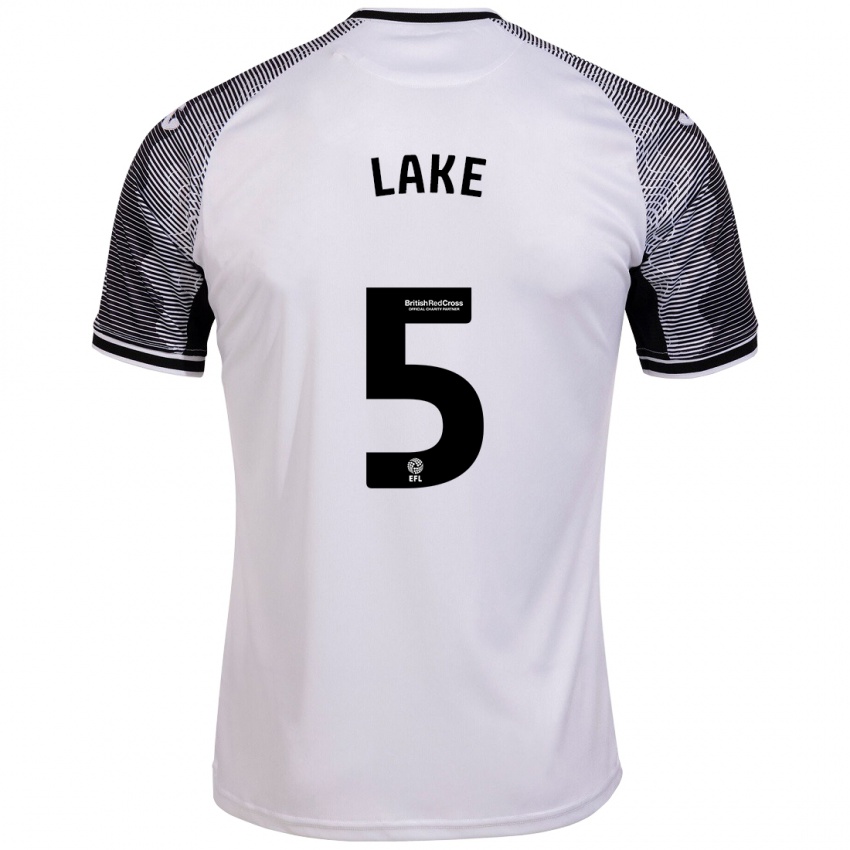 Uomo Maglia Ellie Lake #5 Bianco Kit Gara Home 2023/24 Maglietta