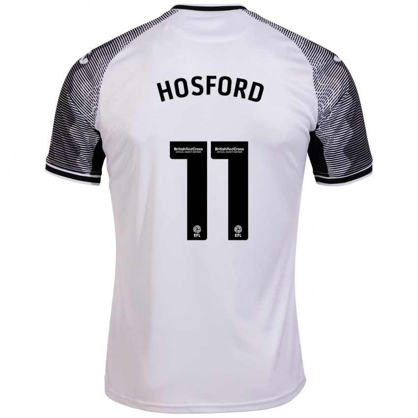 Uomo Maglia Katy Hosford #11 Bianco Kit Gara Home 2023/24 Maglietta