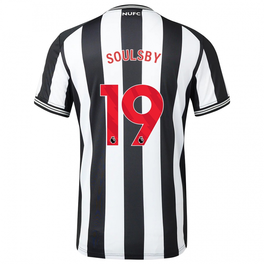 Uomo Maglia Anna Soulsby #19 Nero Bianco Kit Gara Home 2023/24 Maglietta