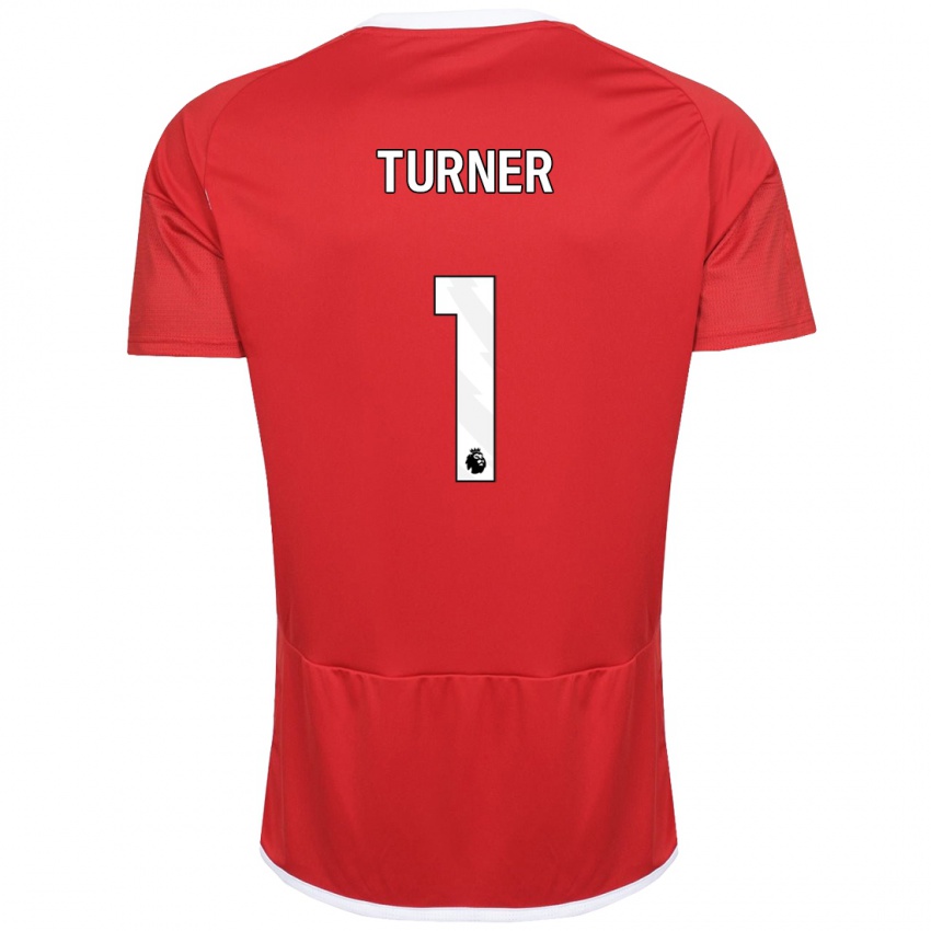 Uomo Maglia Matt Turner #1 Rosso Kit Gara Home 2023/24 Maglietta