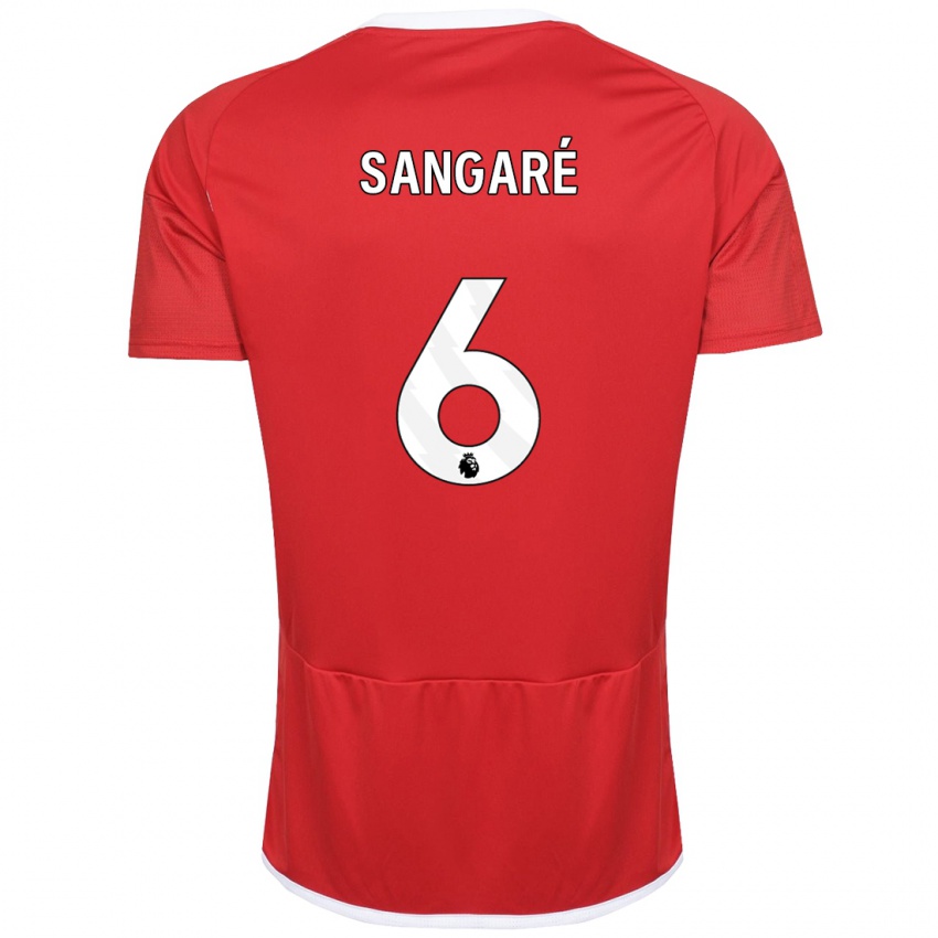 Uomo Maglia Ibrahim Sangare #6 Rosso Kit Gara Home 2023/24 Maglietta
