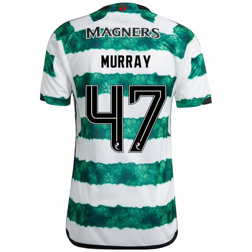 Uomo Maglia Dane Murray #47 Verde Kit Gara Home 2023/24 Maglietta