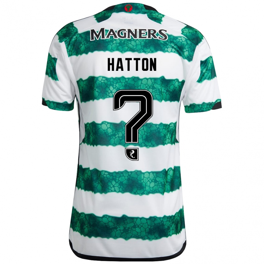 Uomo Maglia Thomas Hatton #0 Verde Kit Gara Home 2023/24 Maglietta