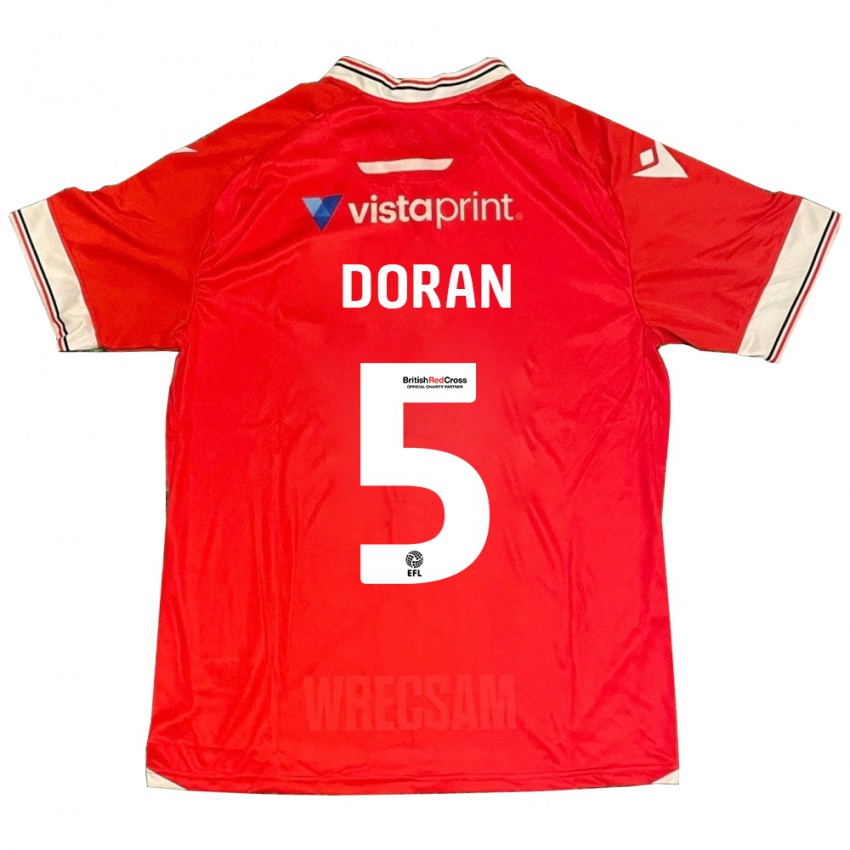 Uomo Maglia Louisha Doran #5 Rosso Kit Gara Home 2023/24 Maglietta