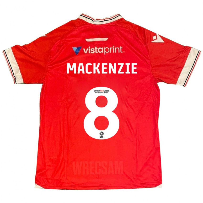 Uomo Maglia Libby Mackenzie #8 Rosso Kit Gara Home 2023/24 Maglietta