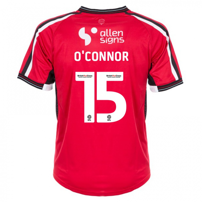 Uomo Maglia Paudie O'connor #15 Rosso Kit Gara Home 2023/24 Maglietta