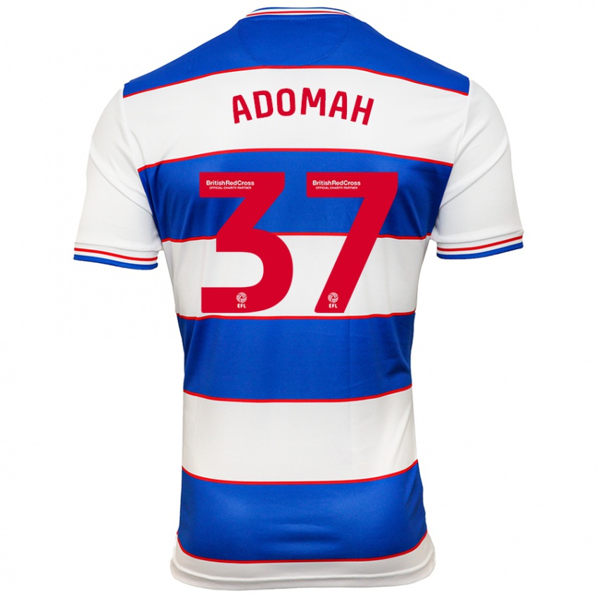 Uomo Maglia Albert Adomah #37 Bianco Blu Kit Gara Home 2023/24 Maglietta