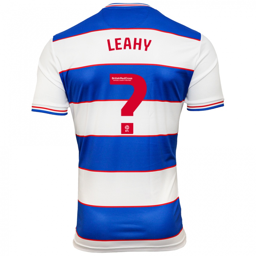 Uomo Maglia Jake Leahy #0 Bianco Blu Kit Gara Home 2023/24 Maglietta