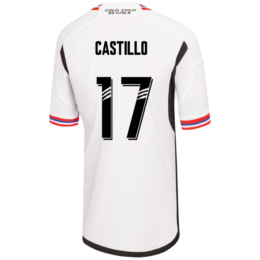 Uomo Maglia Fabián Castillo #17 Bianco Kit Gara Home 2023/24 Maglietta