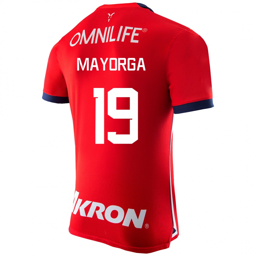 Uomo Maglia Alejandro Mayorga #19 Rosso Kit Gara Home 2023/24 Maglietta