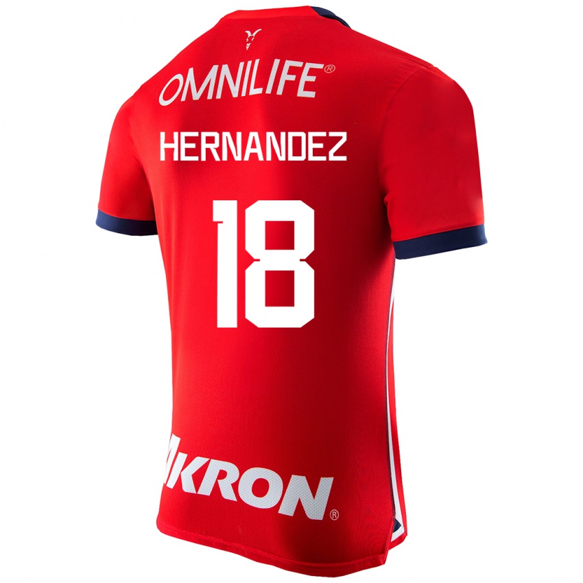 Uomo Maglia Montserrat Hernandez #18 Rosso Kit Gara Home 2023/24 Maglietta