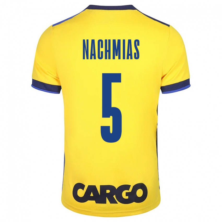 Uomo Maglia Idan Nachmias #5 Giallo Kit Gara Home 2023/24 Maglietta