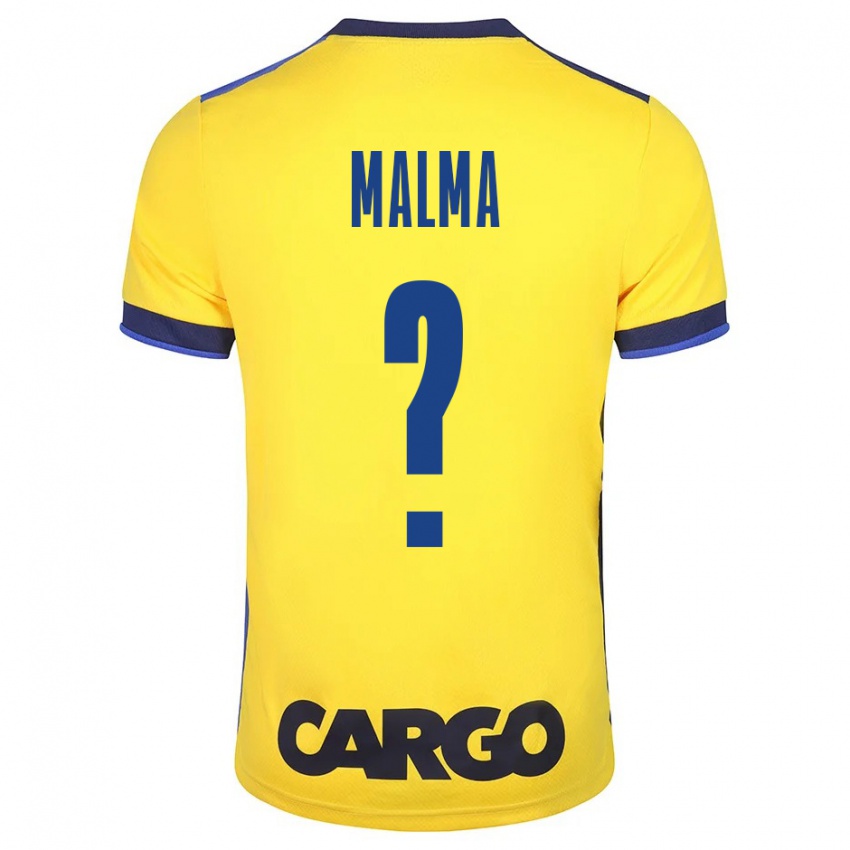 Uomo Maglia Itay Malma #0 Giallo Kit Gara Home 2023/24 Maglietta