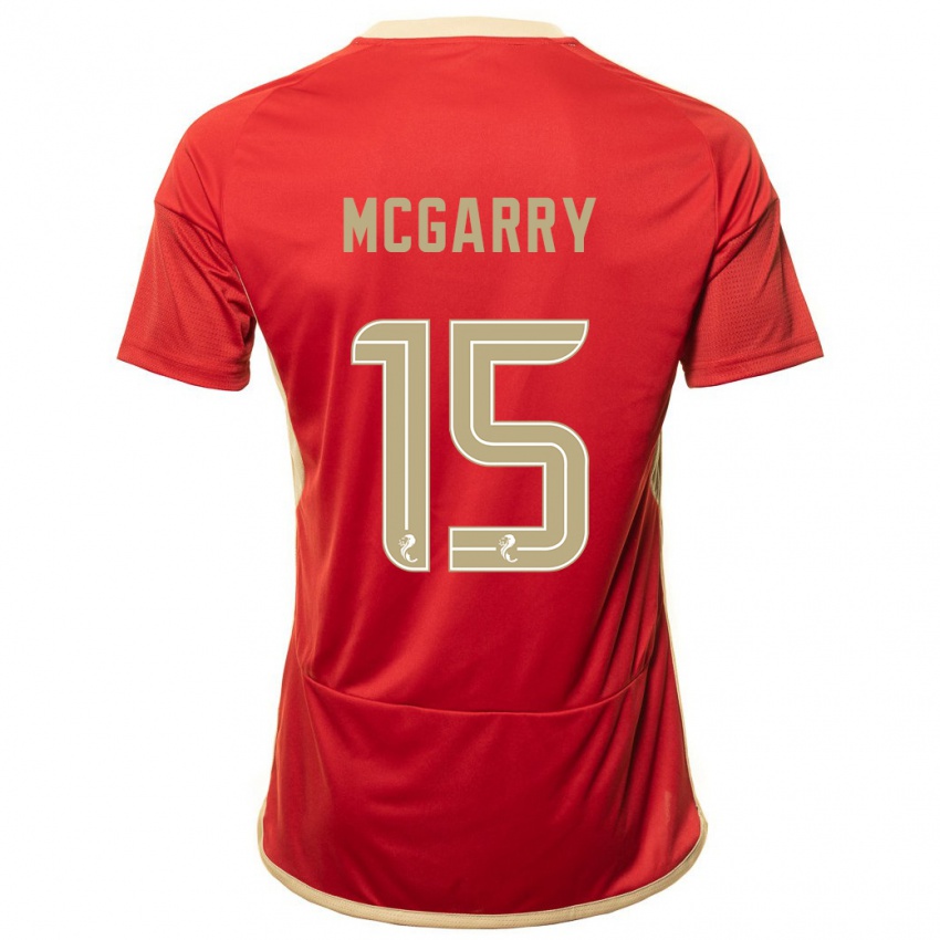 Uomo Maglia James Mcgarry #15 Rosso Kit Gara Home 2023/24 Maglietta