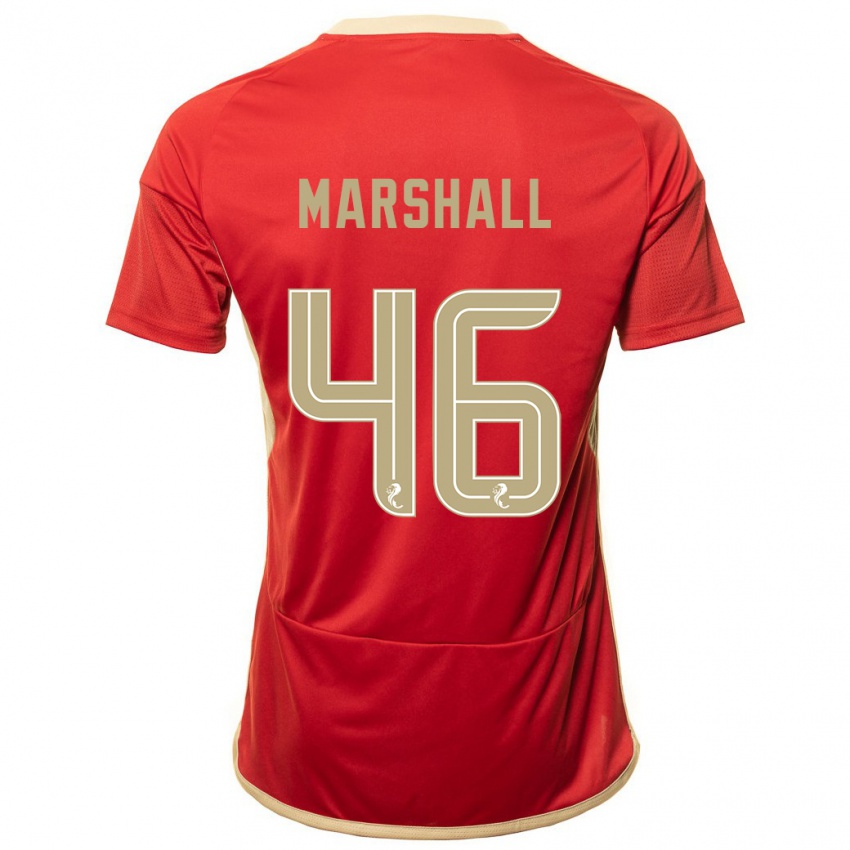 Uomo Maglia Findlay Marshall #46 Rosso Kit Gara Home 2023/24 Maglietta