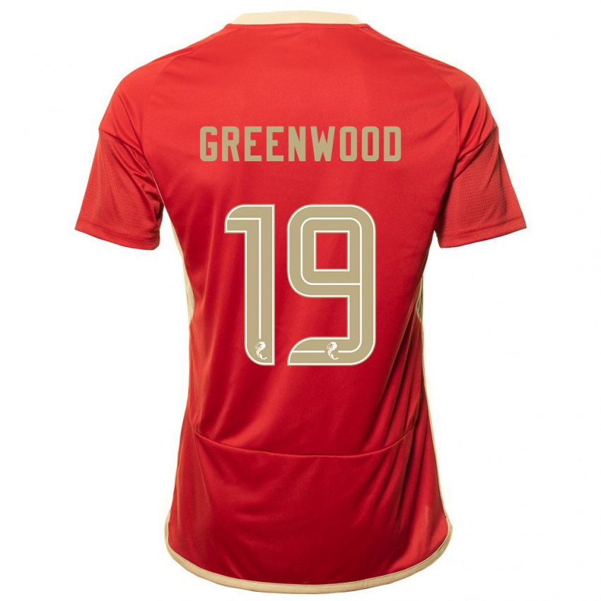 Uomo Maglia Brodie Greenwood #19 Rosso Kit Gara Home 2023/24 Maglietta