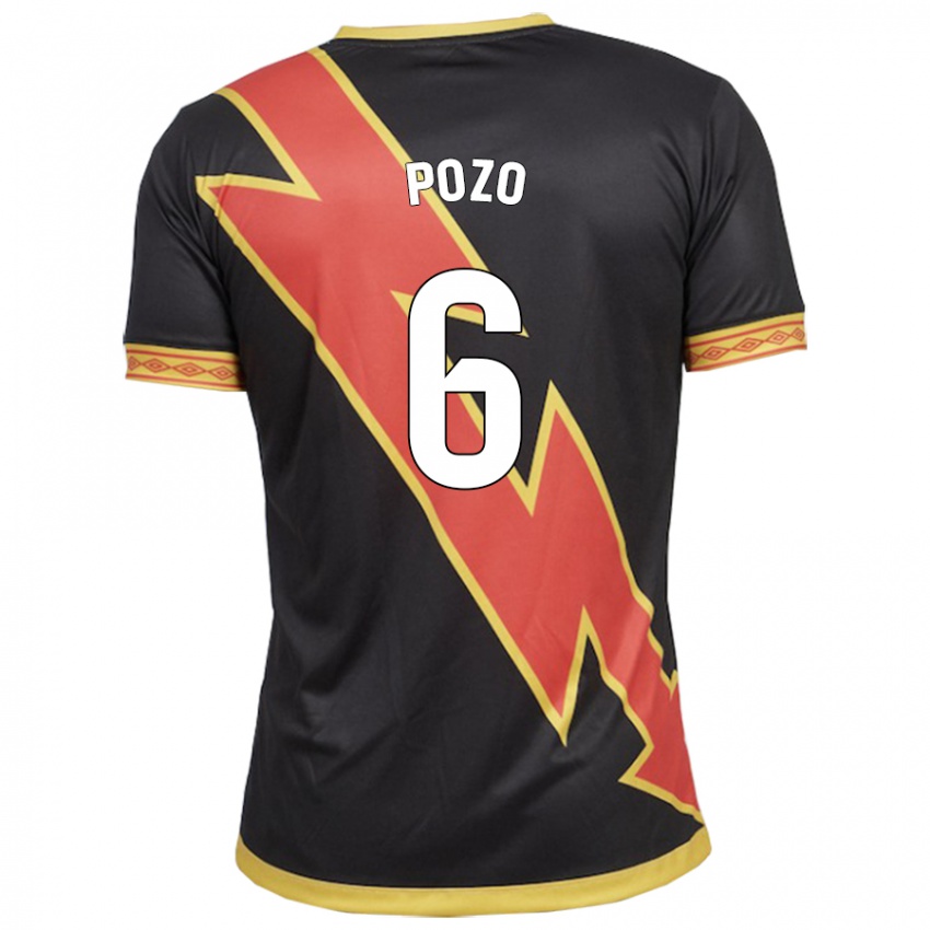 Uomo Maglia José Pozo #6 Nero Kit Gara Away 2023/24 Maglietta