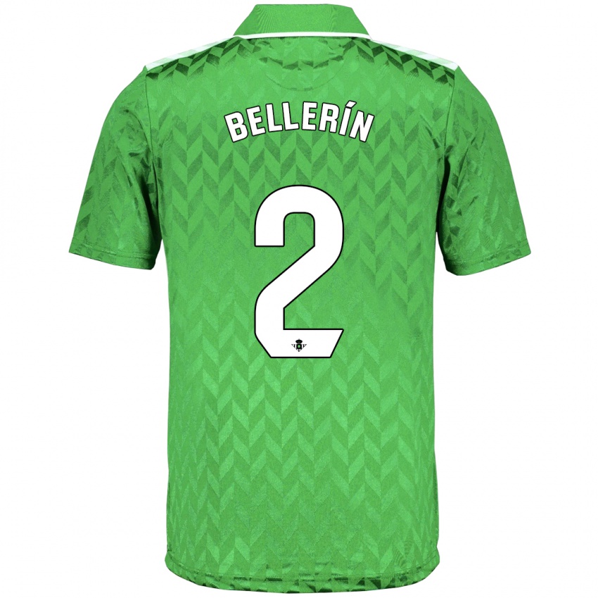 Uomo Maglia Hector Bellerin #2 Verde Kit Gara Away 2023/24 Maglietta