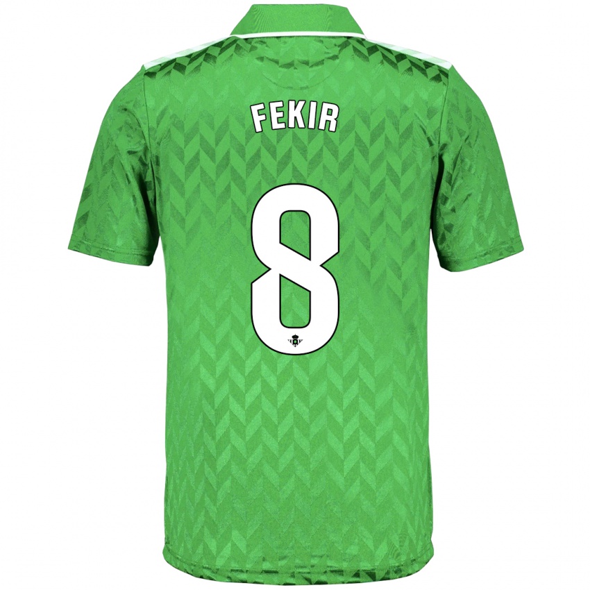 Uomo Maglia Nabil Fekir #8 Verde Kit Gara Away 2023/24 Maglietta