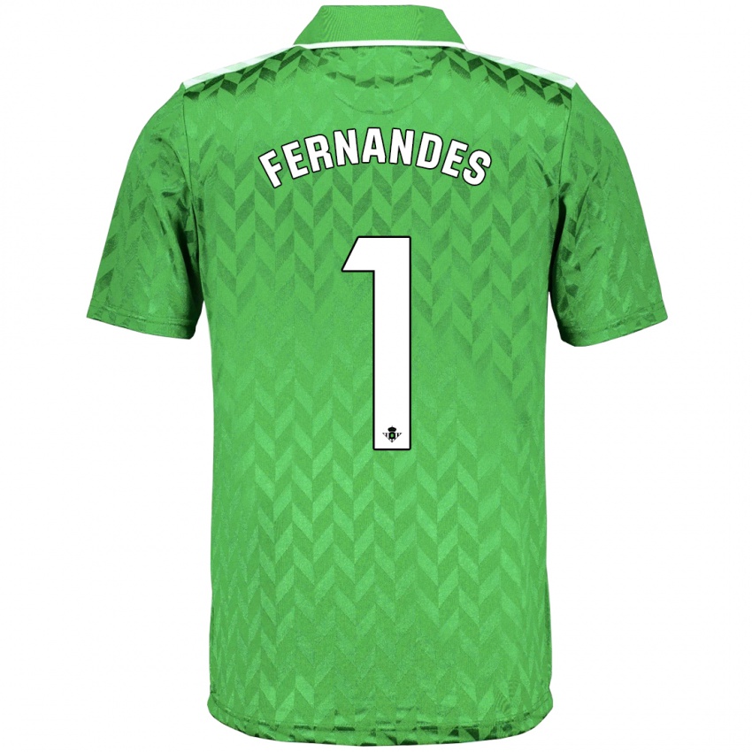 Uomo Maglia Guilherme Fernandes #1 Verde Kit Gara Away 2023/24 Maglietta