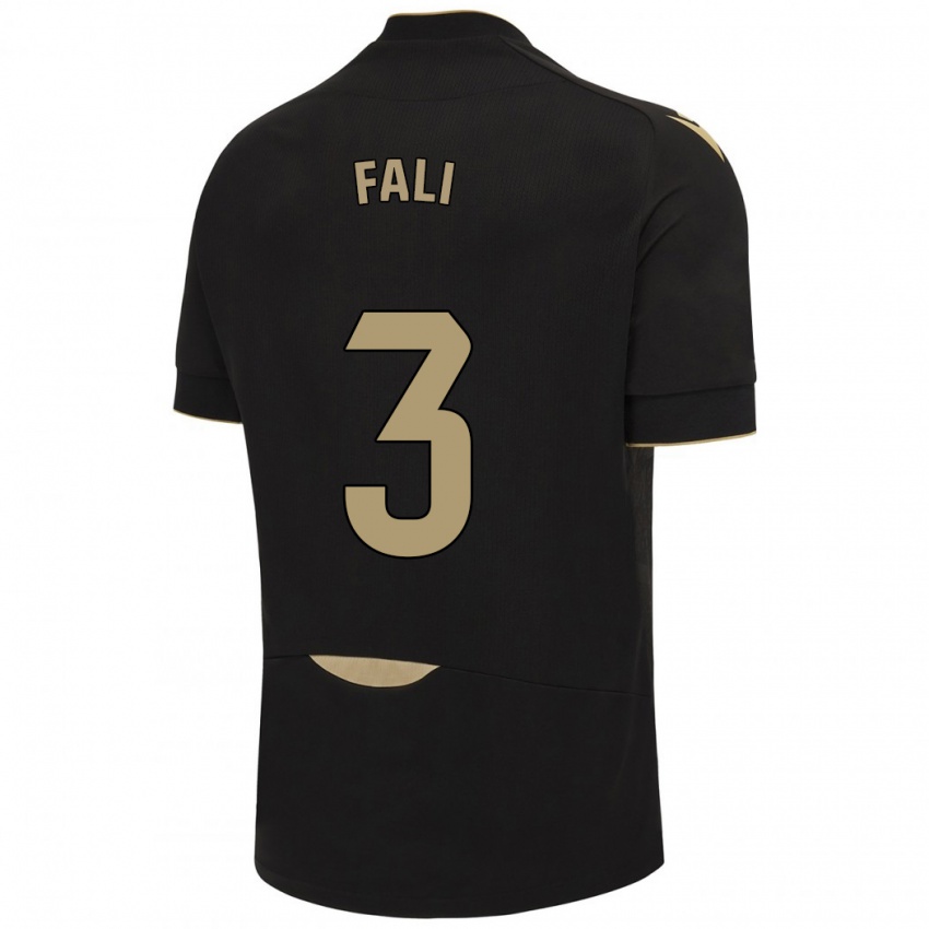 Uomo Maglia Fali #3 Nero Kit Gara Away 2023/24 Maglietta