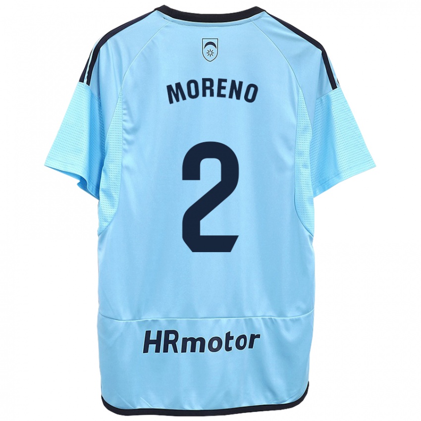 Uomo Maglia Jorge Moreno #27 Blu Kit Gara Away 2023/24 Maglietta