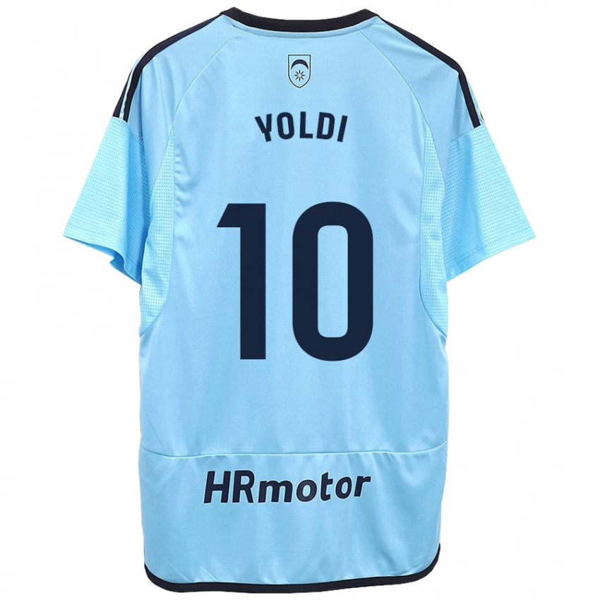 Uomo Maglia Ander Yoldi #10 Blu Kit Gara Away 2023/24 Maglietta