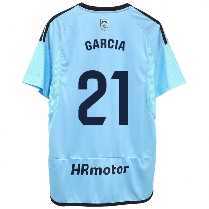 Uomo Maglia Jon García #21 Blu Kit Gara Away 2023/24 Maglietta