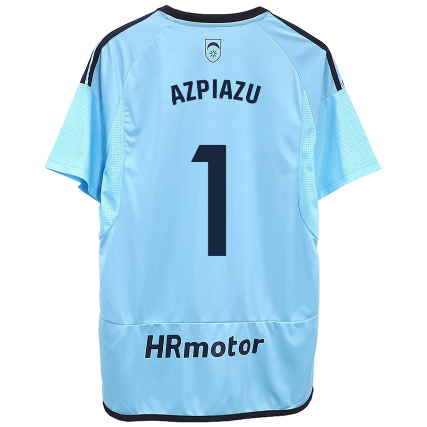 Uomo Maglia Nahia Azpiazu Moreno #1 Blu Kit Gara Away 2023/24 Maglietta