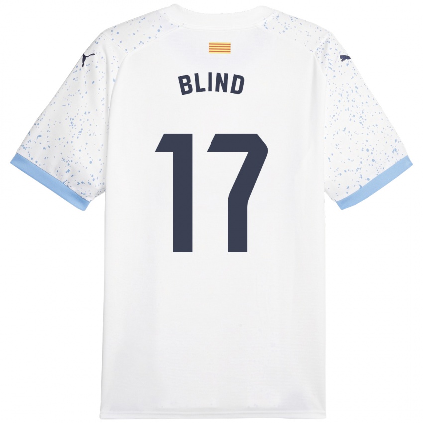 Uomo Maglia Daley Blind #17 Bianco Kit Gara Away 2023/24 Maglietta